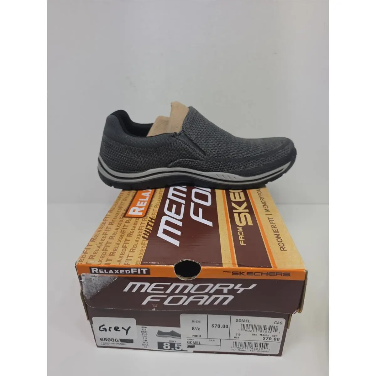 Skechers shoes - Relaxed Fit Expected - Relaxed Fit Expected - 65086 - black/grey (UPC: 190211856401) 5