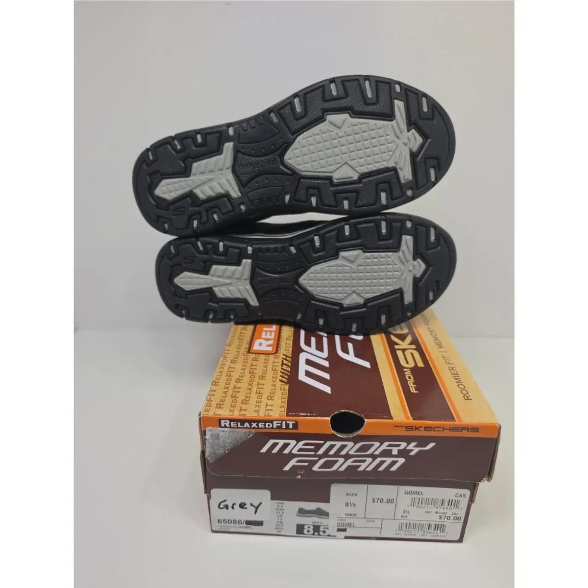 Skechers shoes - Relaxed Fit Expected - Relaxed Fit Expected - 65086 - black/grey (UPC: 190211856401) 6