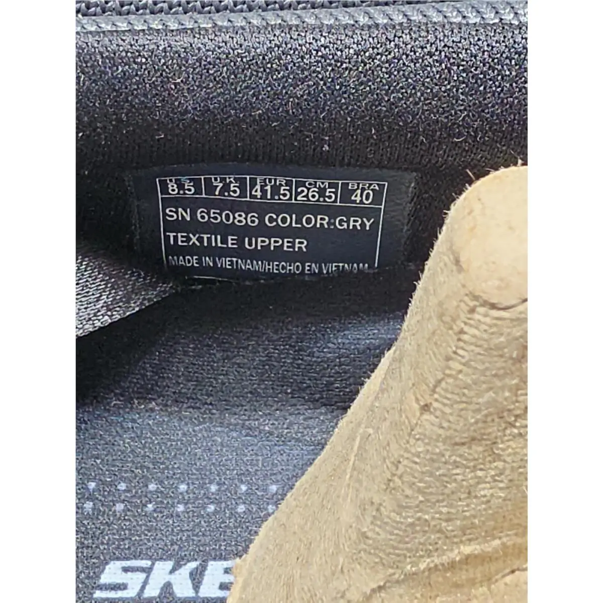 Skechers shoes - Relaxed Fit Expected - Relaxed Fit Expected - 65086 - black/grey (UPC: 190211856401) 8