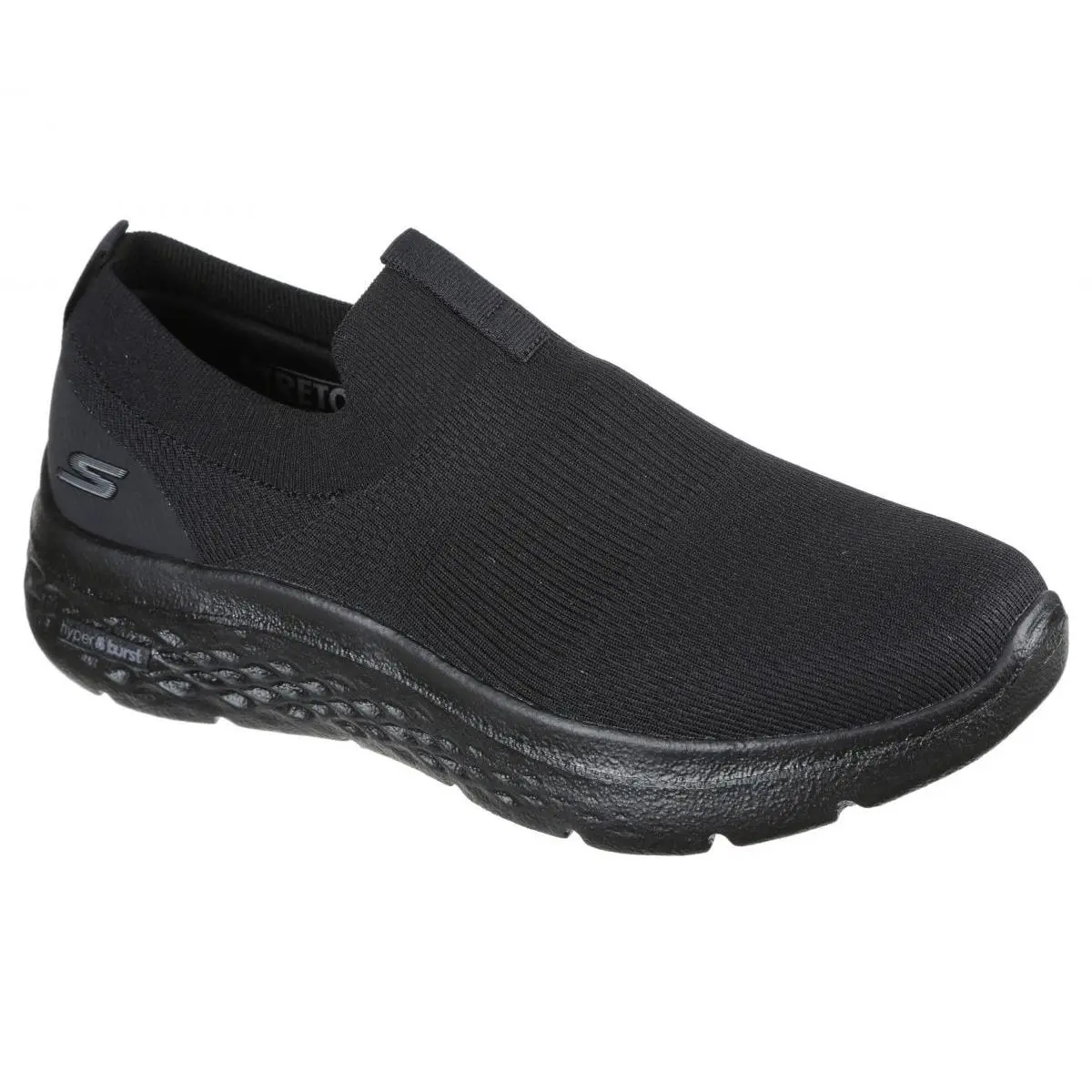 Skechers Men`s Go Walk Hyper Burst - Manchester Slip-on Sneaker Black/black - 21