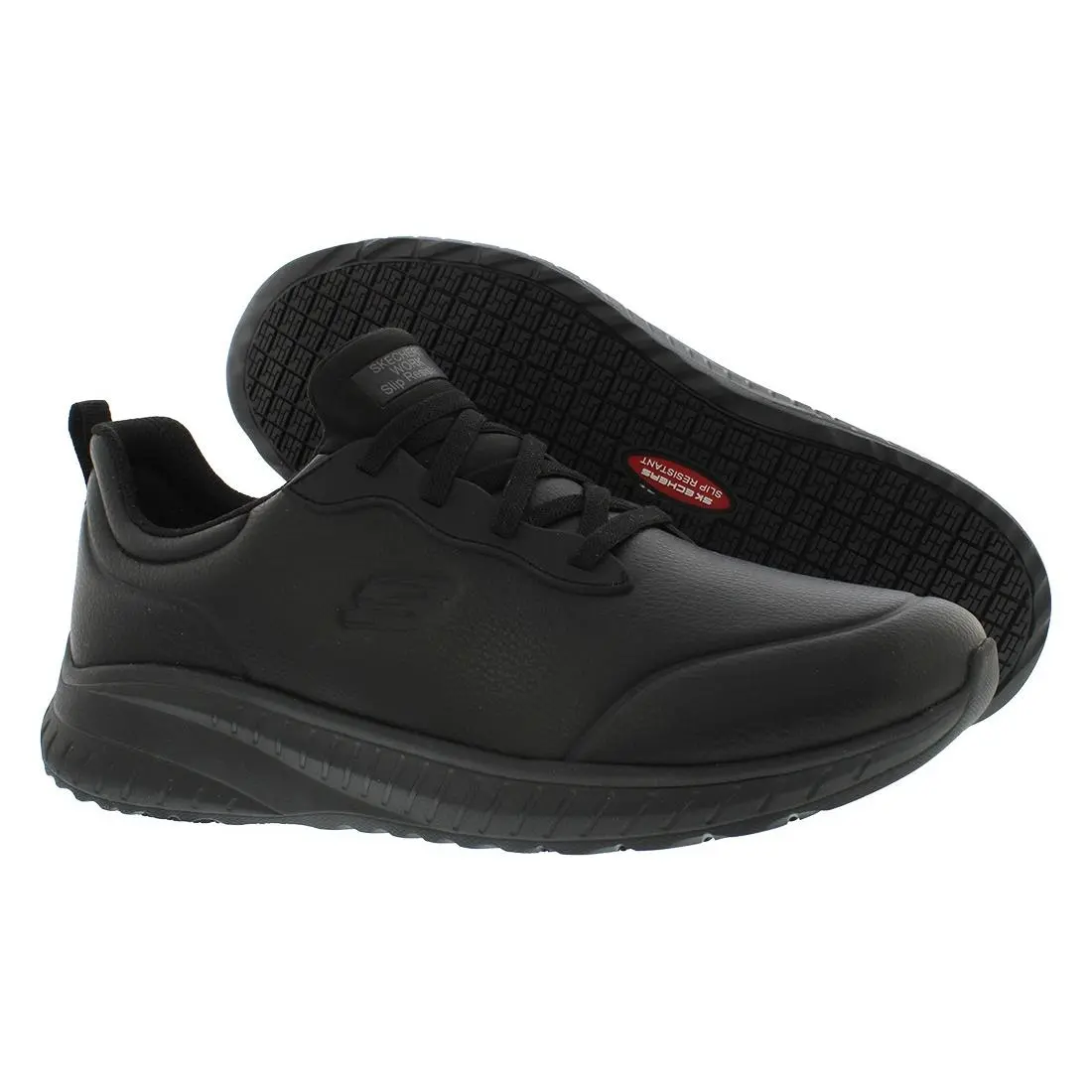 Skechers Squad Chaos SR Rodey Womens Shoes Size 11 Color: Black - Black, Main: Black