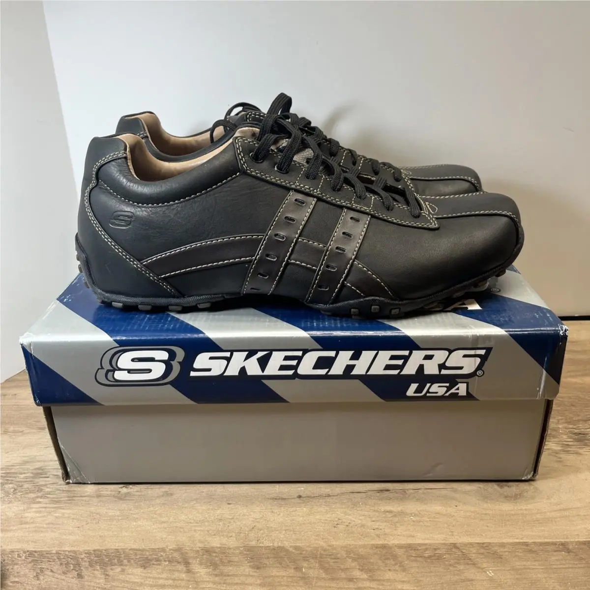 Skechers Citywalk Midnight Men`s Black 60488 Size 12 - Old Stock