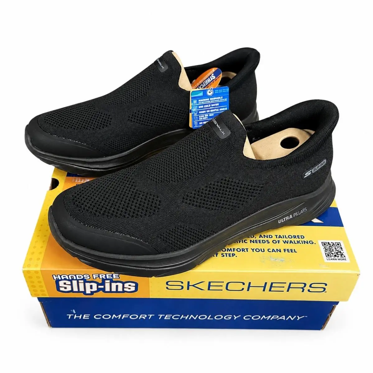 Skechers Slip-ins GO Walk 8 Pelayo 216784 Bbk Black Men`s Size 12