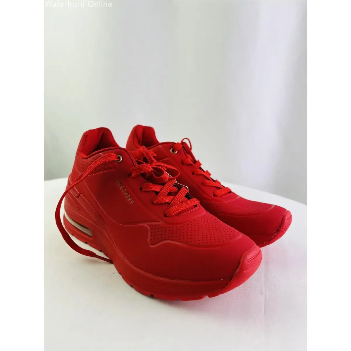 Skechers Street Million Air Elevated Air Red Wedge Sneaker Women`s 8.5
