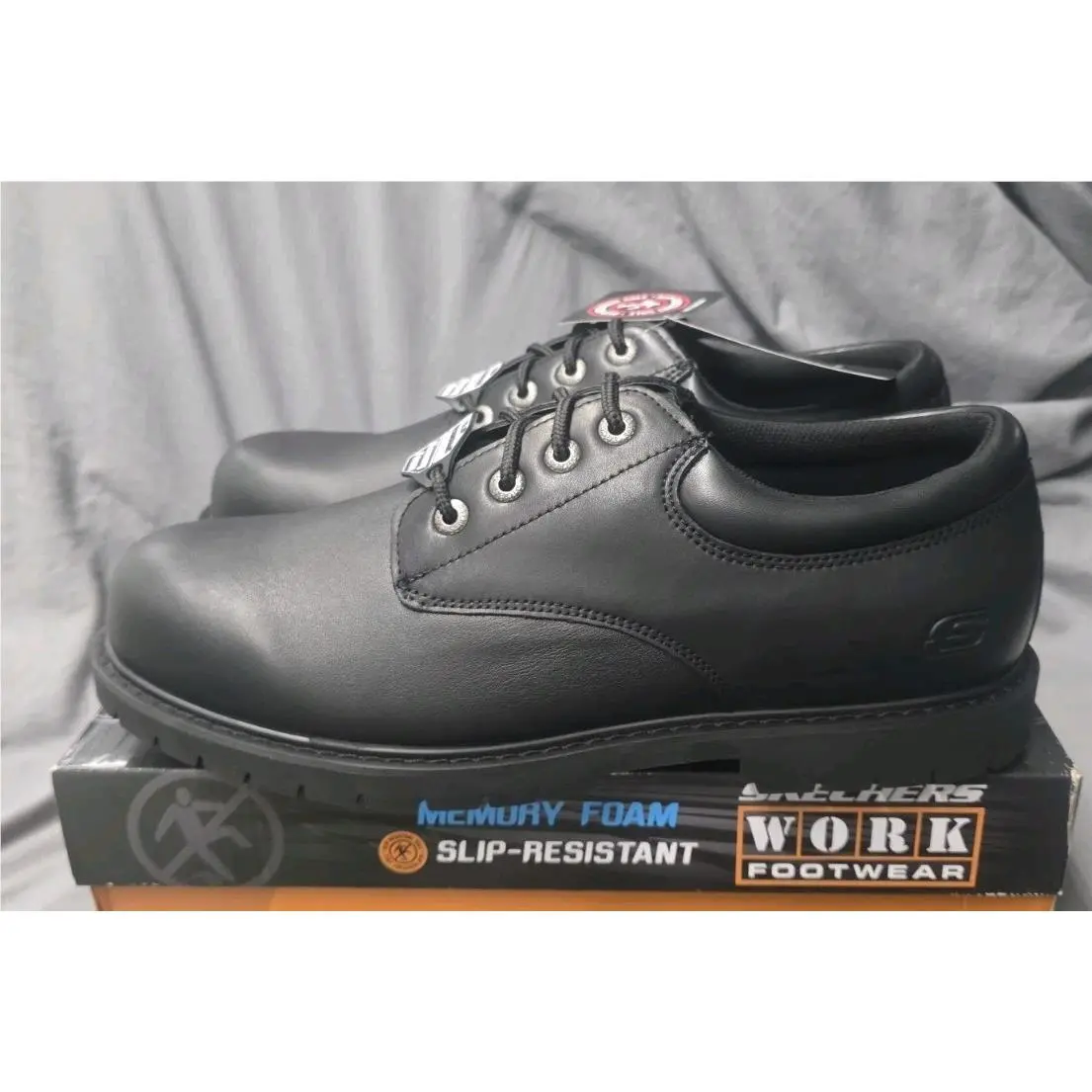 Skechers Cottonwood Cantix SR Work Shoes Black 200251 Men Size 14