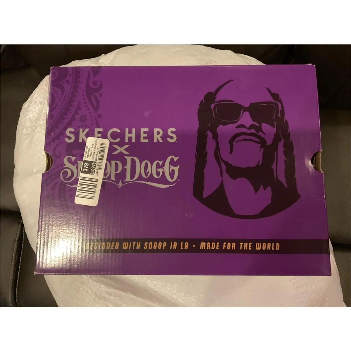 Skechers shoes - Skechers Snoop Dogg Slip In Millionaire - Luxe Days - 186110/WHT - White, Gold (UPC: 0199025986779) 12