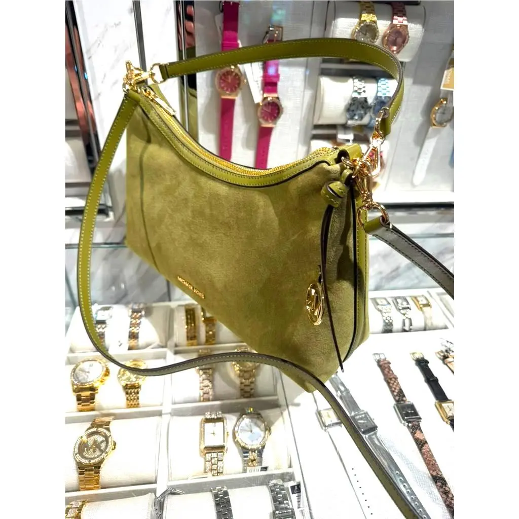 Sammy Lady Medium Bonded Leather Handbag Purse Shoulder Bag Oregano by Michael Kors