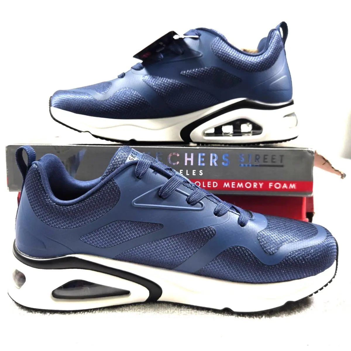 Skechers shoes - Skechers Tres Air Uno Revolution-Airy - 183070W/NVY - Blue (UPC: 197627355917) 0
