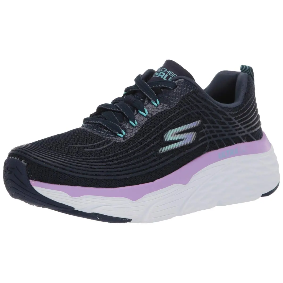 Skechers Womens Max Cushioning Elite Navy/lavender 8 8