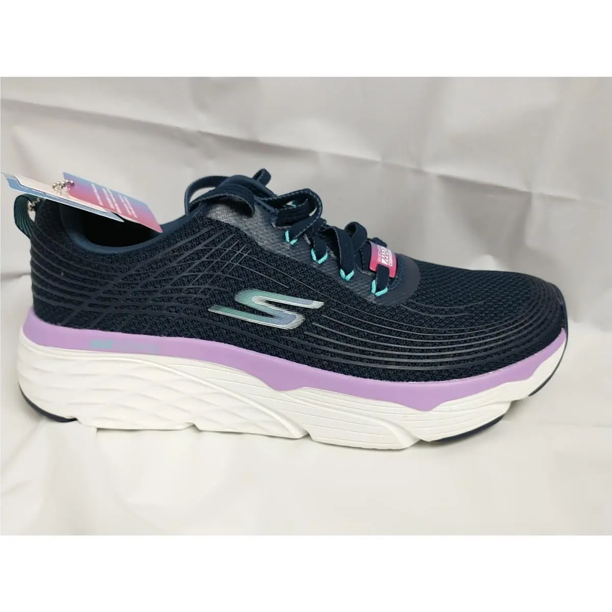 Skechers shoes - MAX CUSHIONING ELITE - MAX CUSHIONING ELITE - 17693 NVLV - NAVY / LAVENDER (UPC: 194428405742) 12