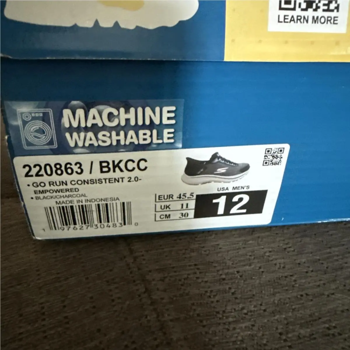 Skechers shoes - Go Run - Run - 220863/BKCC - BLACK/CHARCOAL (UPC: 0197627304830) 0