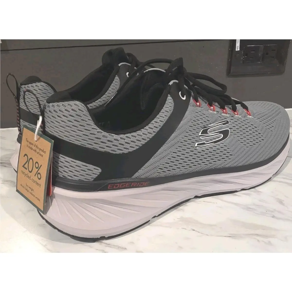 Skechers shoes - SKECHERS EDGERIDE CONTENTION - EDGERIDE CONTENTION - 232843WW/CCBK - gray black red 5