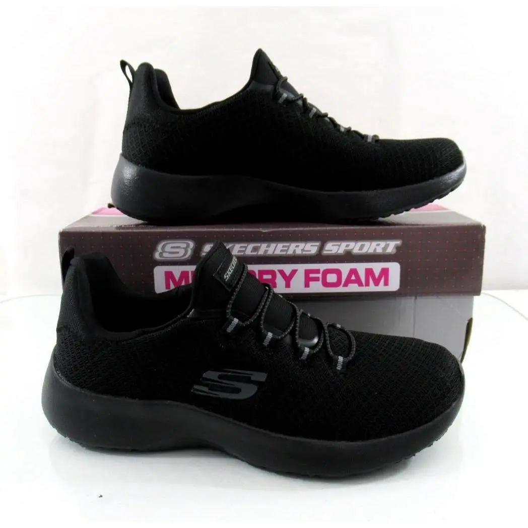 Skechers shoes - Skechers Memory Foam Dynamight - Memory Foam Dynamight - 12119 BBK - Black (UPC: 190872780152) 1