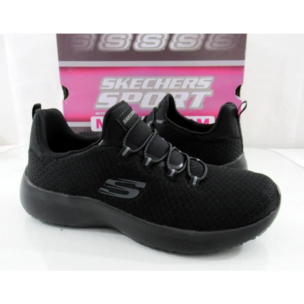 Skechers shoes - Skechers Memory Foam Dynamight - Memory Foam Dynamight - 12119 BBK - Black (UPC: 190872780152) 2