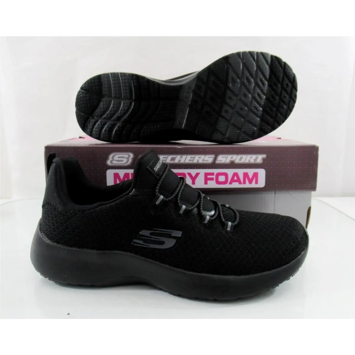 Skechers shoes - Skechers Memory Foam Dynamight - Memory Foam Dynamight - 12119 BBK - Black (UPC: 190872780152) 6