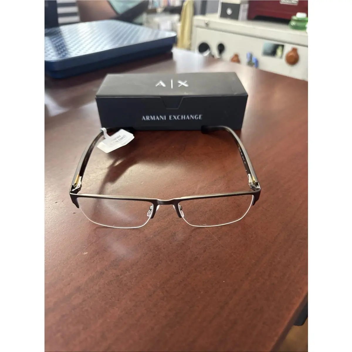 Armani Exchange AX 1018 6017 Eyeglasses Frames Brown Tortoise 54-17-140 Mens