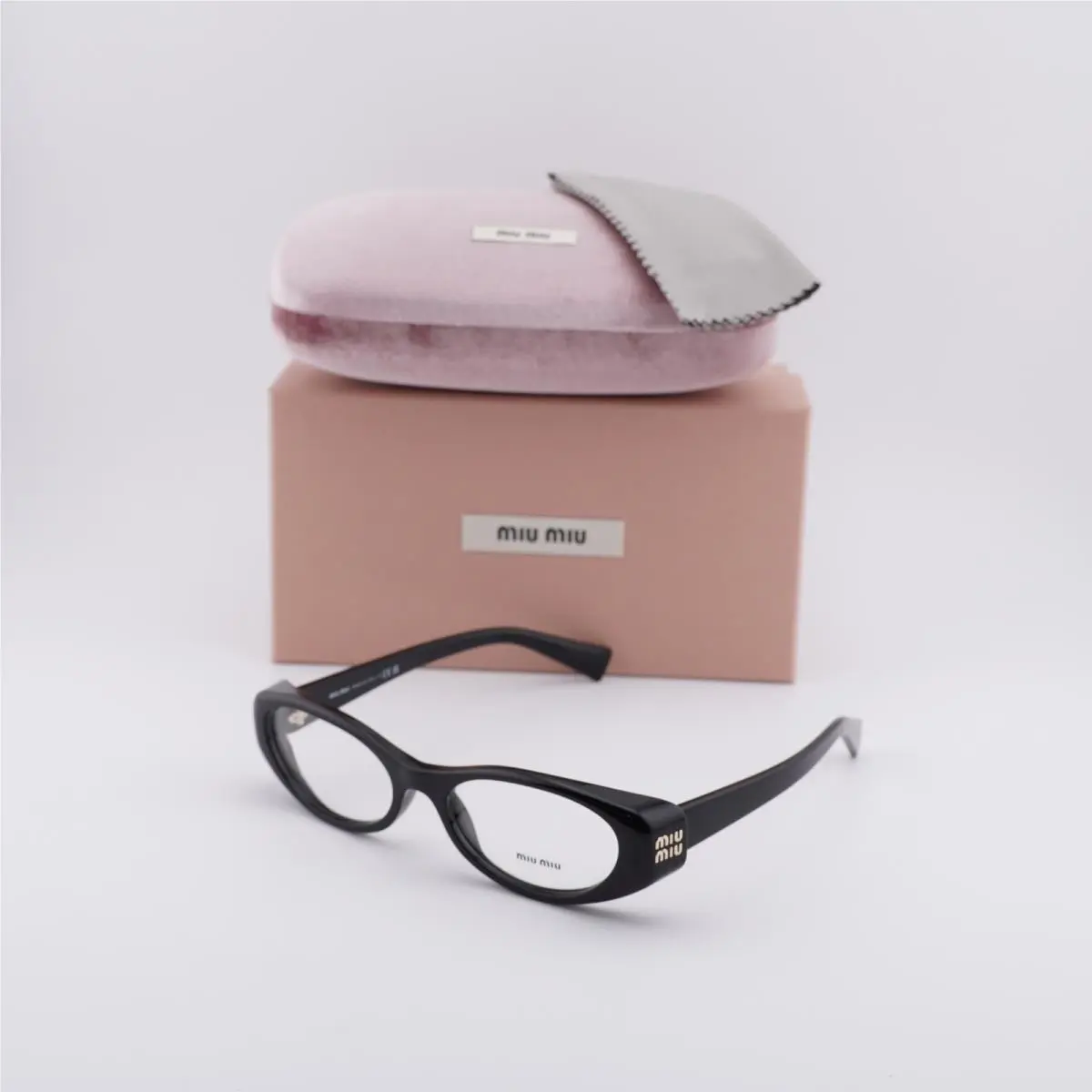MU 03ZV 16K1O1 Black 55mm Eyeglasses by Miu Miu