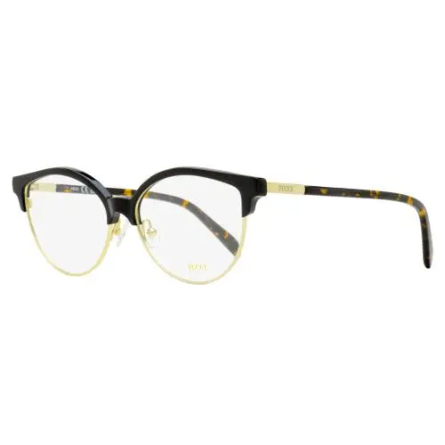 Pucci Oval Brow-line Eyeglasses EP5259 001 Black/gold 55mm