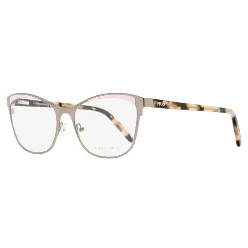 Pucci Sculpted Butterfly Eyeglasses EP5084 020 Ruthenium/rose Havana 53mm