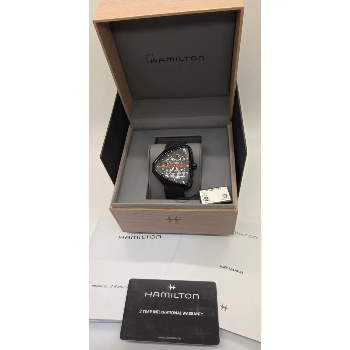 Ventura Elvis 80 Auto Black Pvd Swiss Automatic Men`s Watch by Hamilton