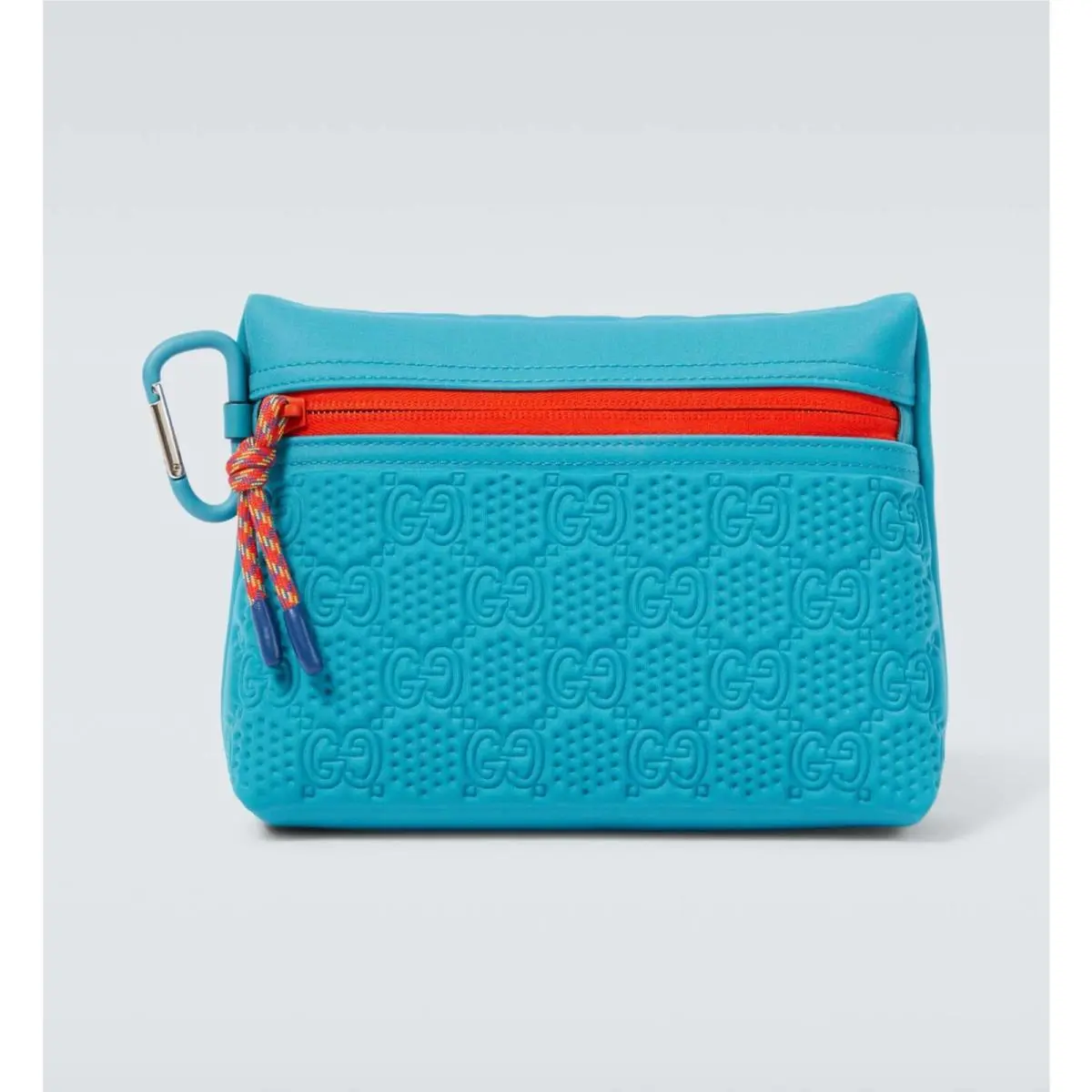 5386 - Gucci GG Scuba Neon Blue Small Clutch Pouch Bag
