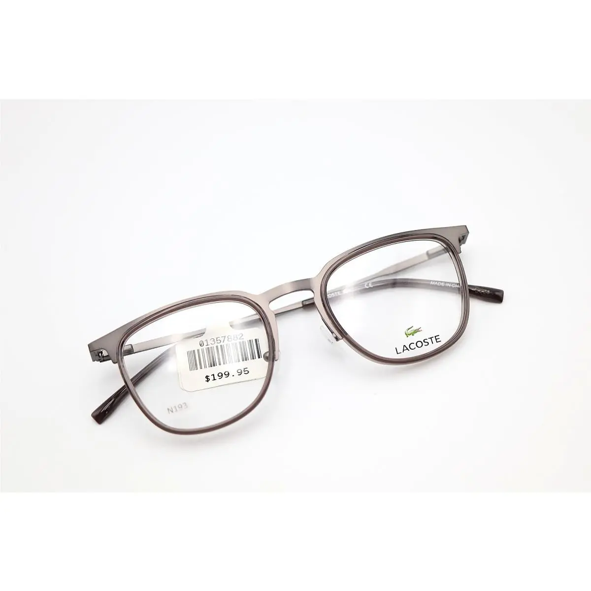 Lacoste L2264 024 Satin Gunmetal 49-21-145 Eyeglass Frames Flex Hinges