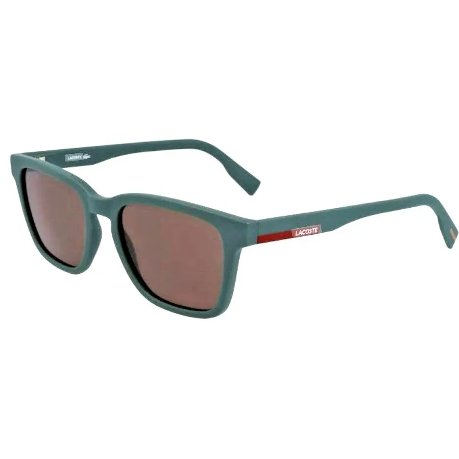 L987 301 Matte Green Brown Lens 53mm Unisex Sunglasses by Lacoste