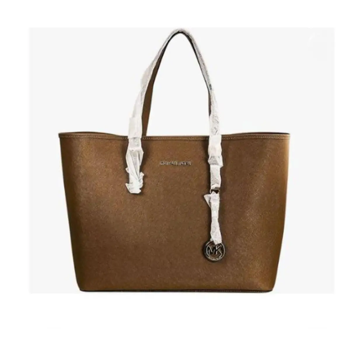 Michael Kors Medium Saffiano Travel Leather Shoulder Tote Luggage 30H1GTVT2L-230