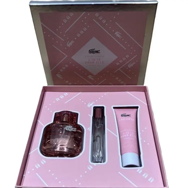 L.12.12 Rose Sparkling  For Women Edt Gift Set by Lacoste