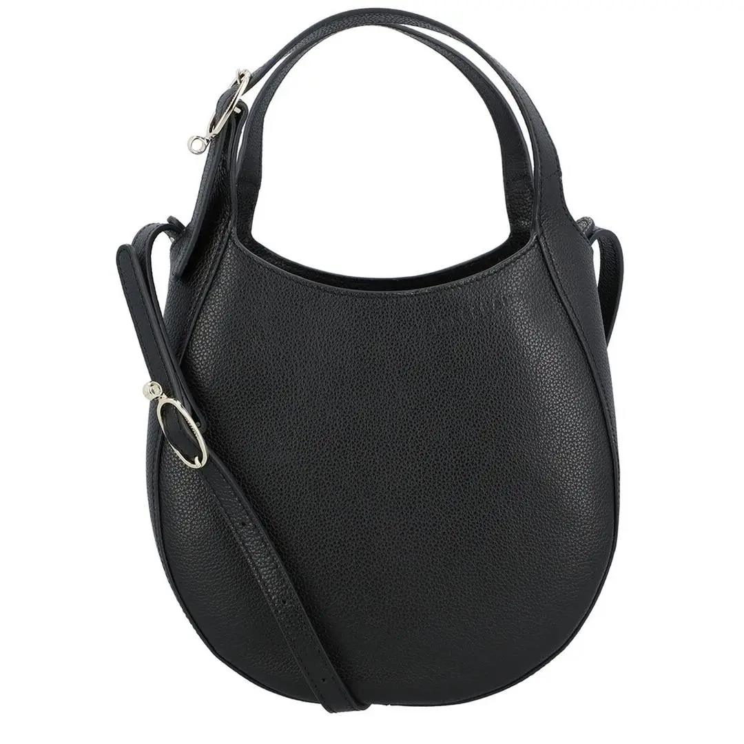 Longchamp Le Foulonne Leather Tote Women`s Black - Exterior: Black