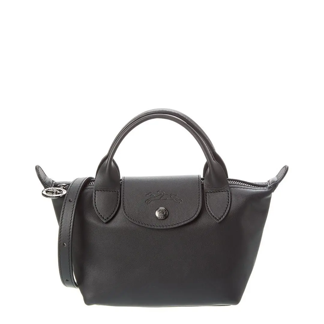 Longchamp Le Pliage Xtra Xs Leather Handbag Women`s Black