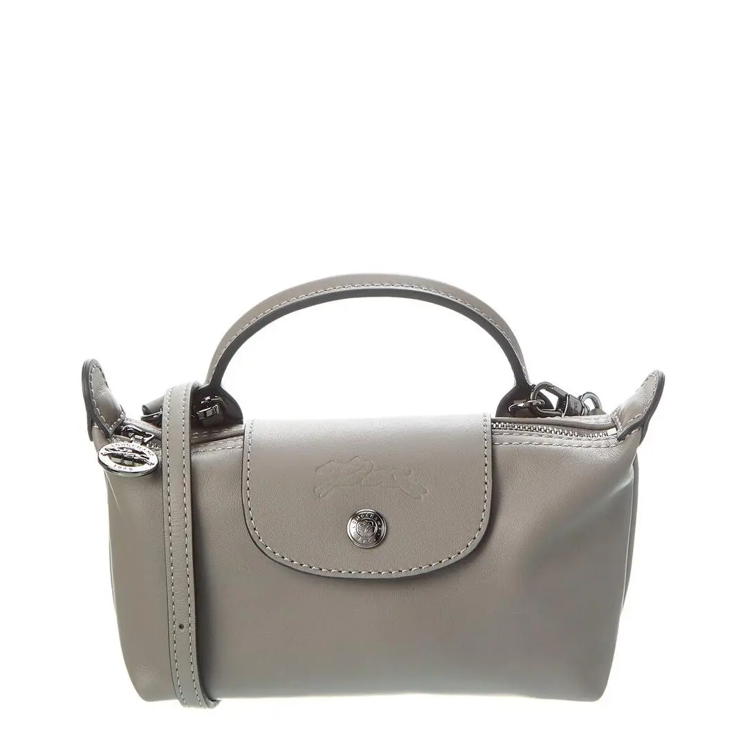 Longchamp Le Pliage Xtra Xs Leather Pouch Women`s Grey