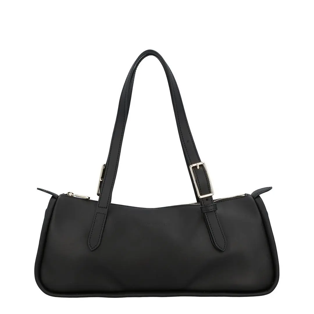 Longchamp Looong Leather Shoulder Bag Women`s Brown