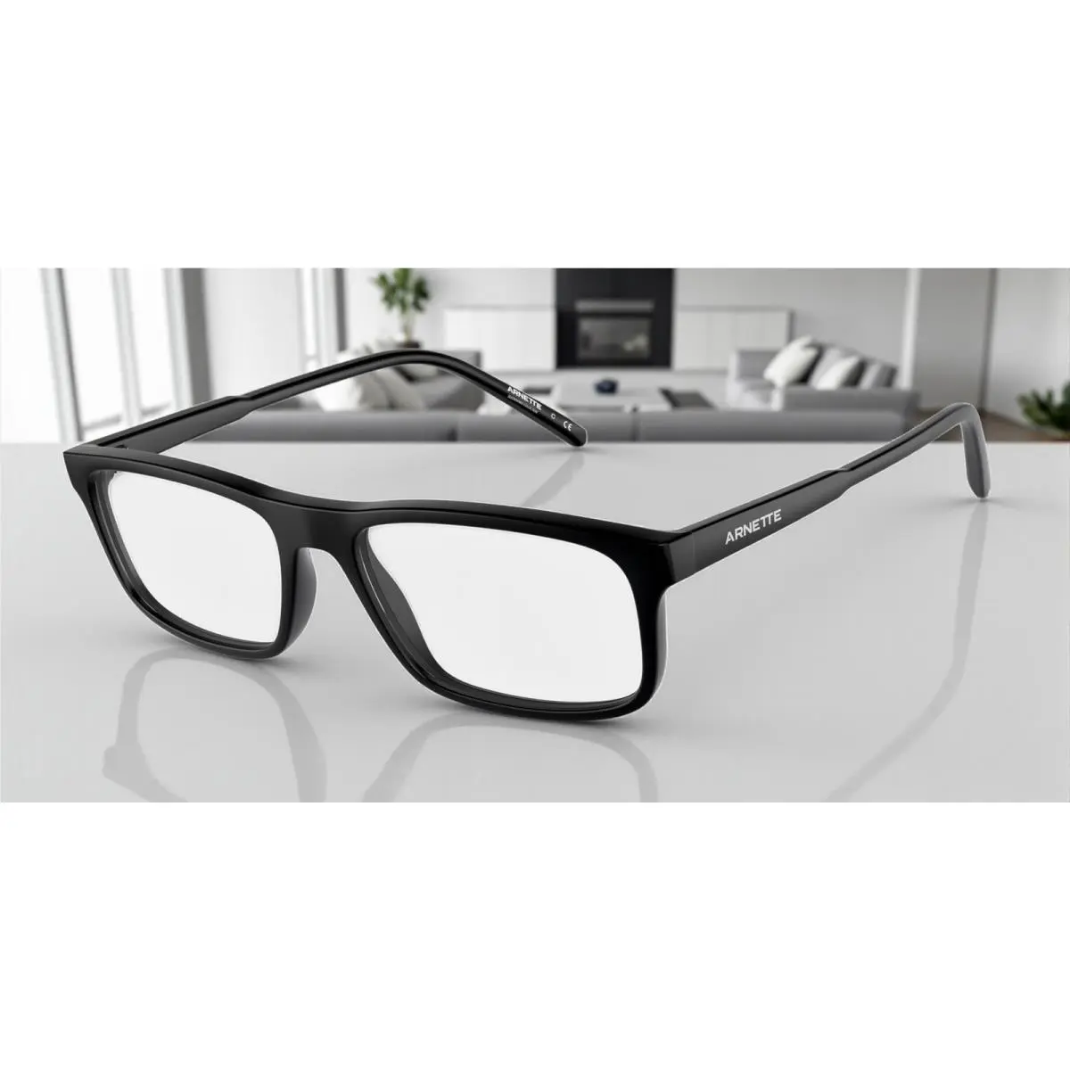 Arnette AN7194 01 Pillow Matte Black Demo Lens 54 mm Men`s Eyeglasses
