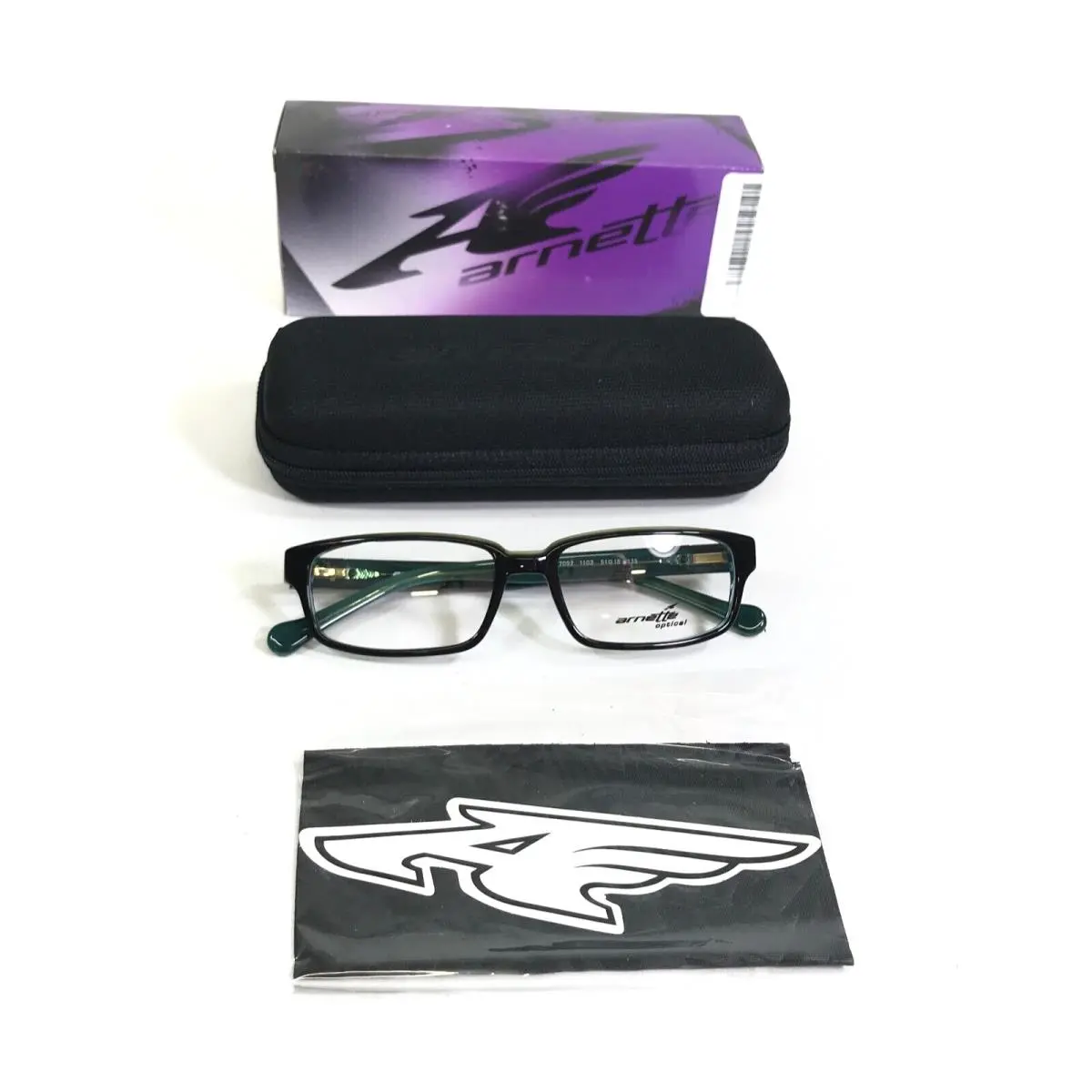 Arnette Eyeglasses Frames Timestretch 7092 1103 Brown Tortoise Green 51-16-135