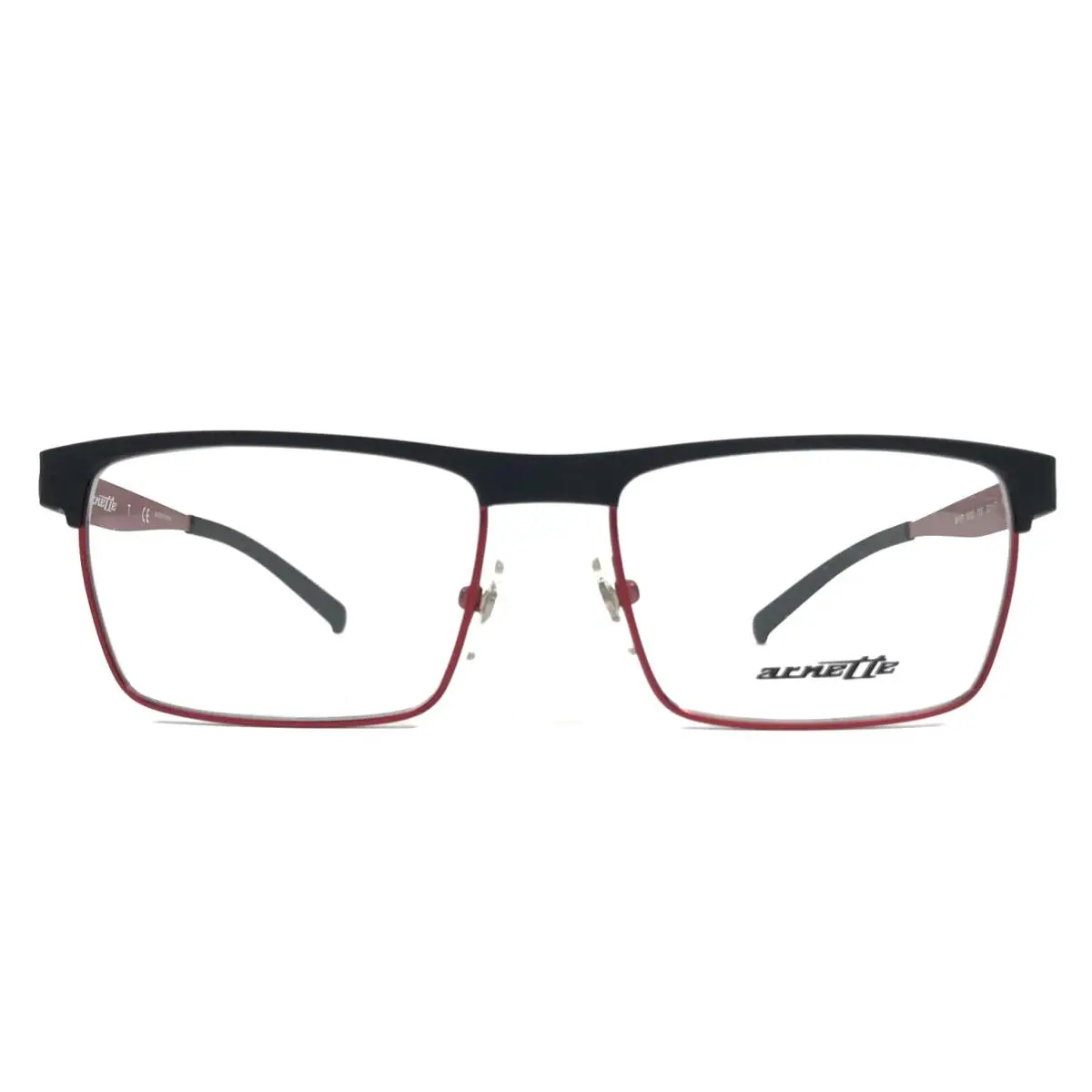 Arnette Eyeglasses Frames Shyp 6120 708 Matte Black Red Rectangle 53-17-140