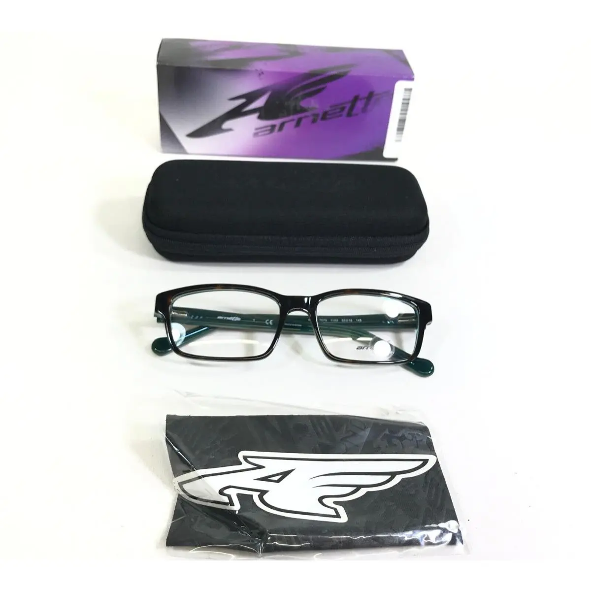 Arnette Eyeglasses Frames Riff 7079 1103 Green Brown Tortoise 55-18-145