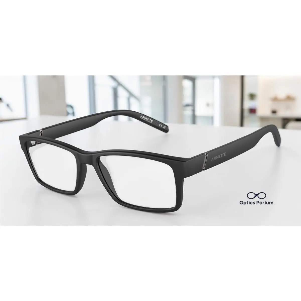 Arnette AN7179 01 Leonardo Matte Black Transparent 54 mm Unisex Eyeglasses