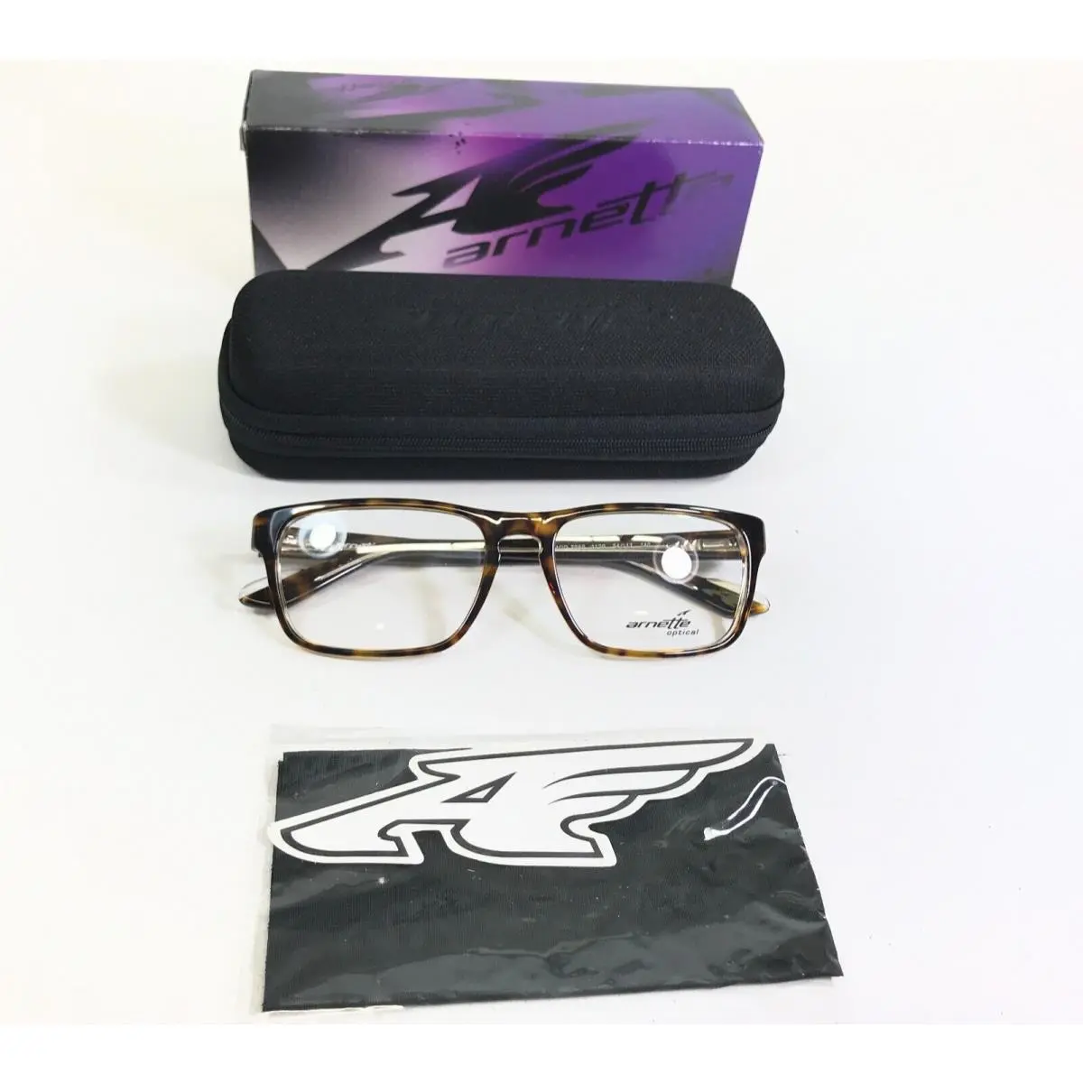 Arnette Eyeglasses Frames MOD.7050 1120 Brown Tortoise Clear 54-17-140