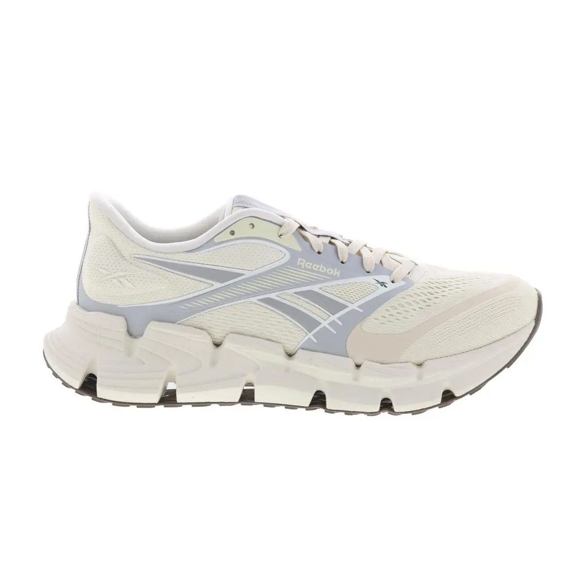 Reebok Floatzig 2 Mens Beige Canvas Lace Up Athletic Running Shoes