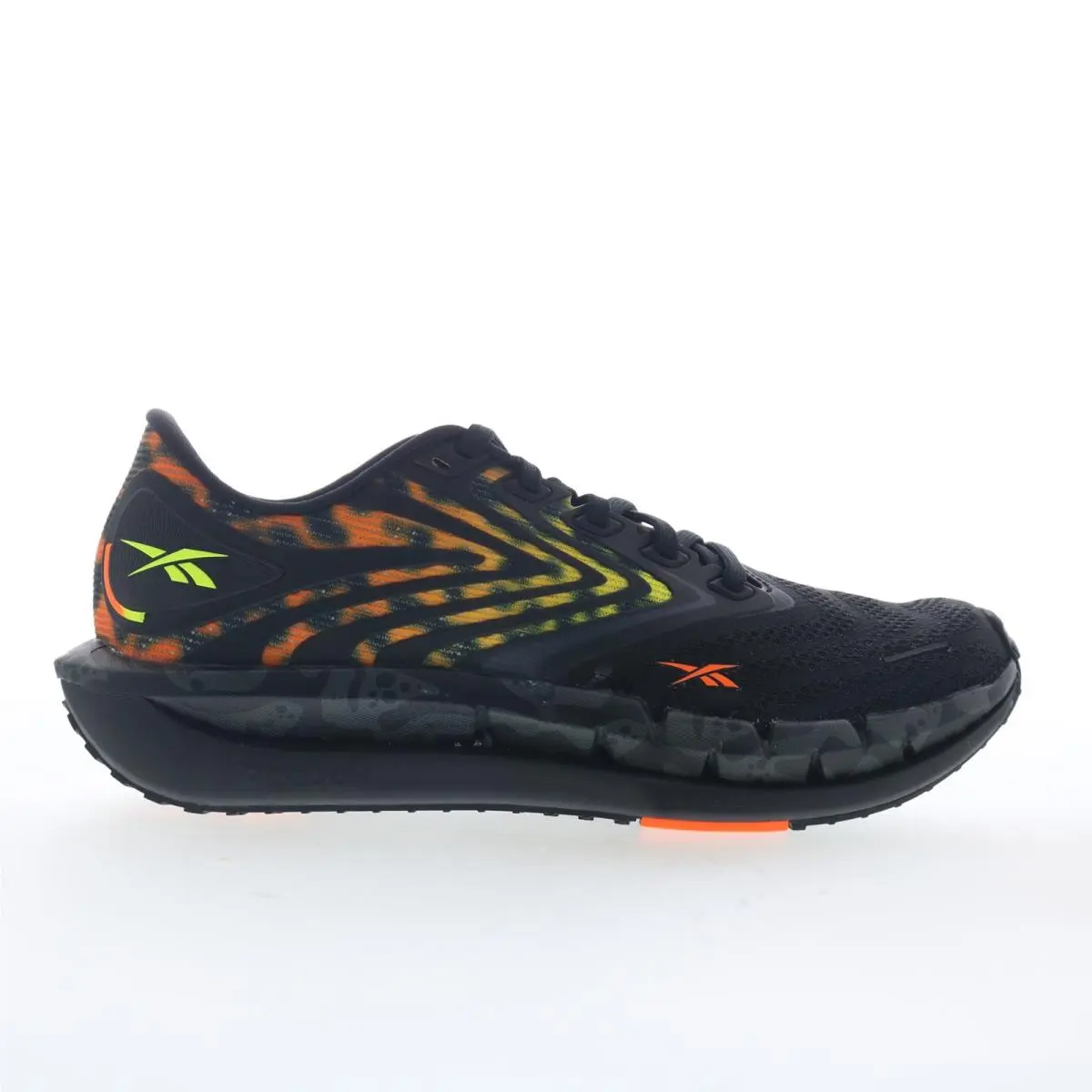 Reebok Floatzig Tread Womens Black Mesh Lace Up Athletic Running Shoes