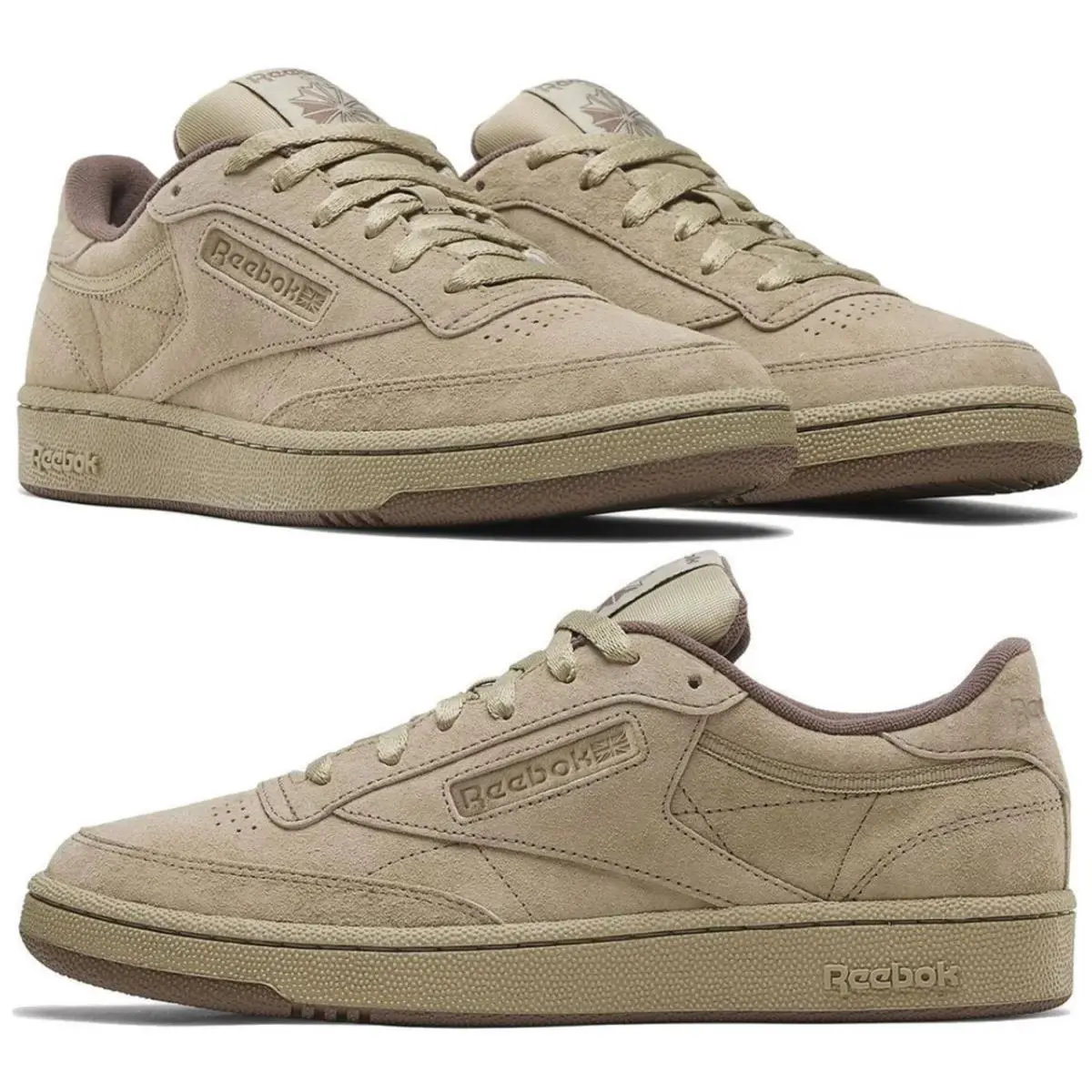 Unisex Reebok Classics Club C 85 `mushroom` Sneakers Men`s and Women`s Shoes