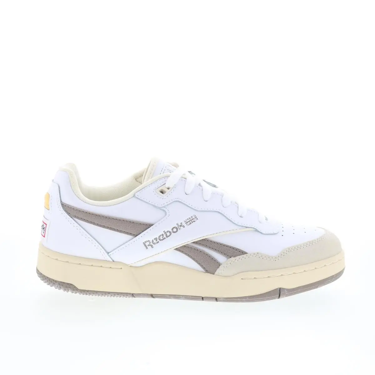 Reebok BB 4000 II Mens White Synthetic Lace Up Lifestyle Sneakers Shoes