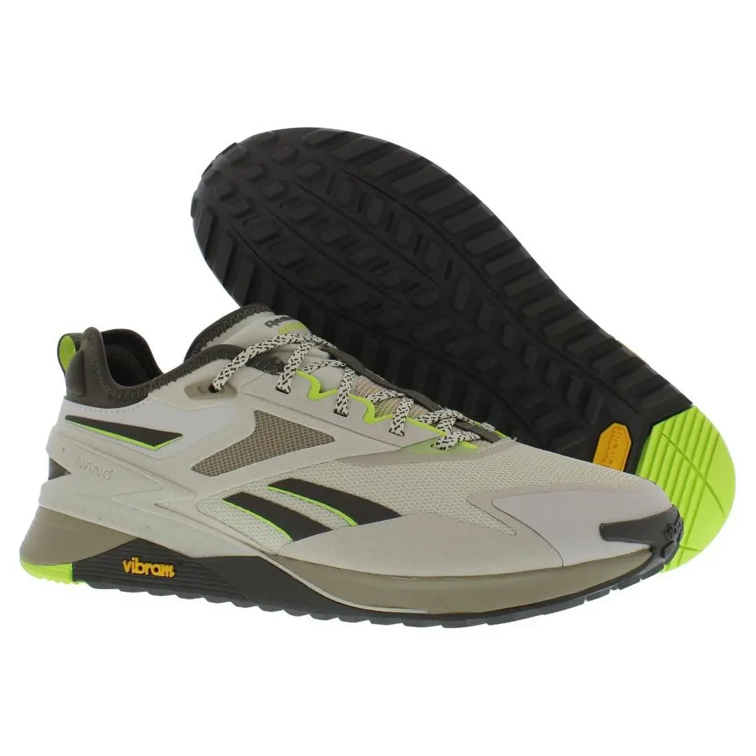 Reebok shoes - Stucco/Grout/Laser Lime, Main: Beige 4