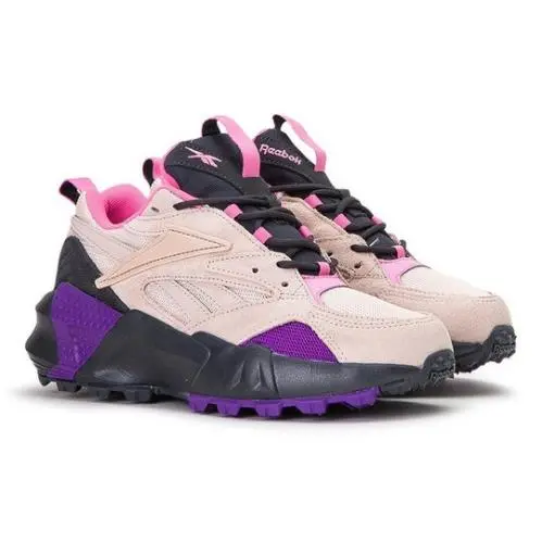Reebok Women`s Classic Blue Purple Aztrek Double Mix Trail Shoes EG8807
