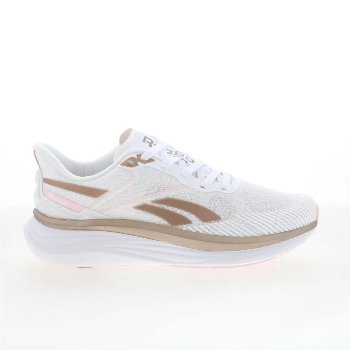 Reebok Viva Speed Womens White Mesh Lace Up Athletic Running Shoes
