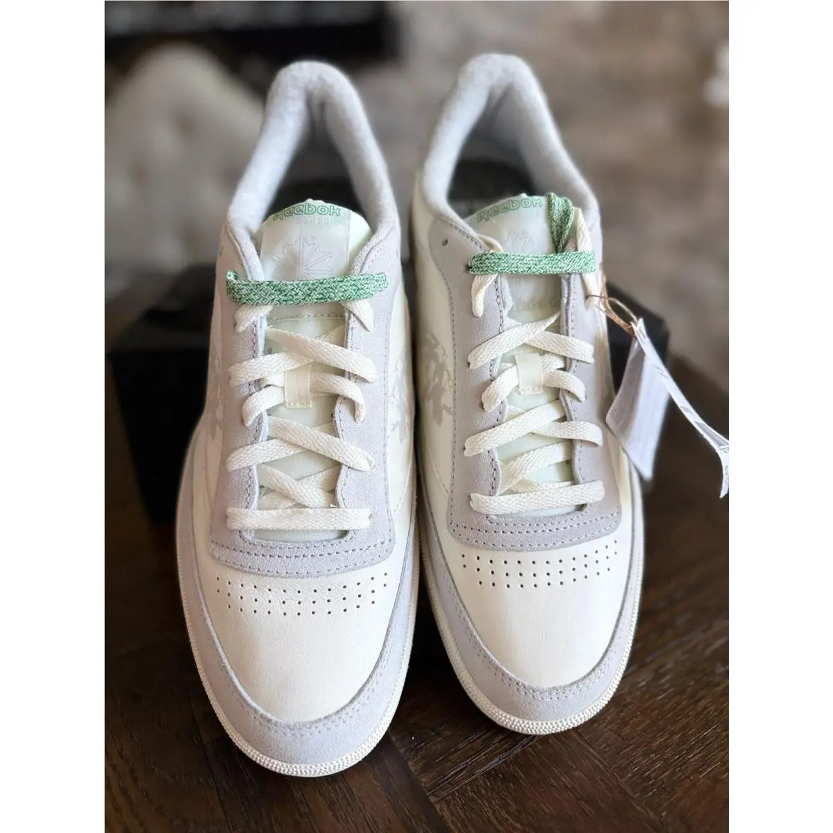 Reebok shoes - Club C 85 - Club - 100207756 - Chalk/Glen Green 1
