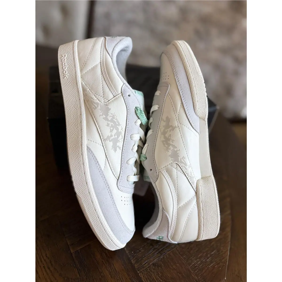 Reebok shoes - Club C 85 - Club - 100207756 - Chalk/Glen Green 2