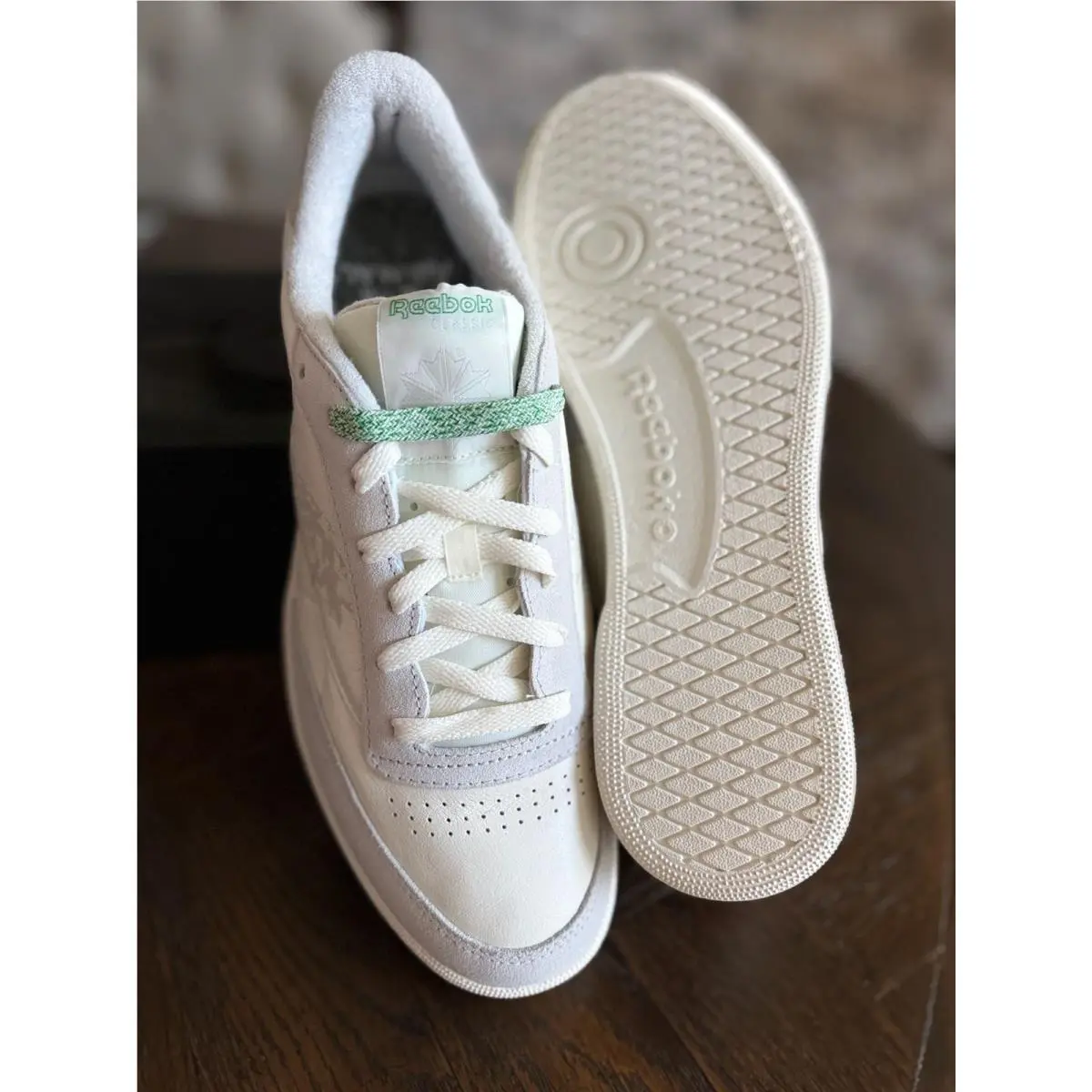 Reebok shoes - Club C 85 - Club - 100207756 - Chalk/Glen Green 3