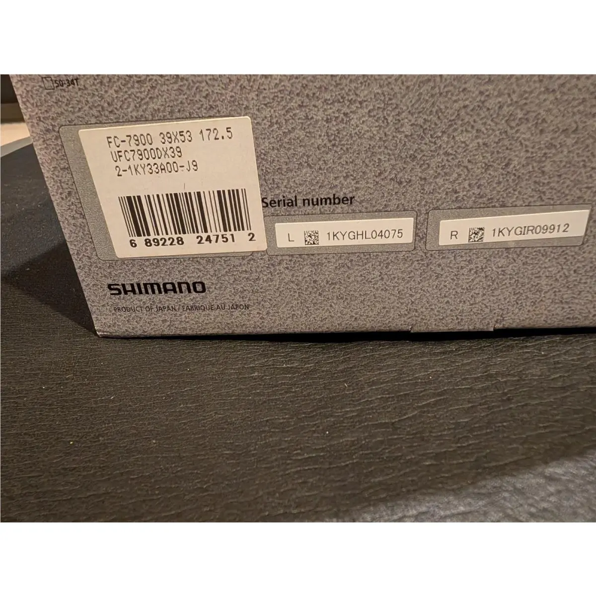 Shimano  - Dura Ace 7900 - Dura Ace - FC-7900 - Silver & Black 6